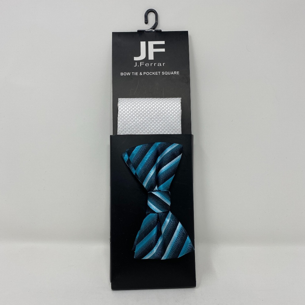 JF J. Ferrar Bow Tie & Pocket Square Combo
